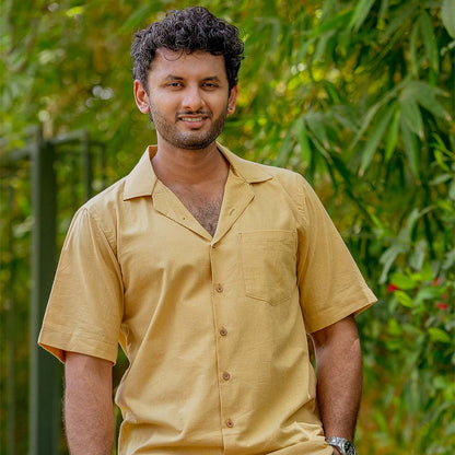 Beige Cuban Shirt