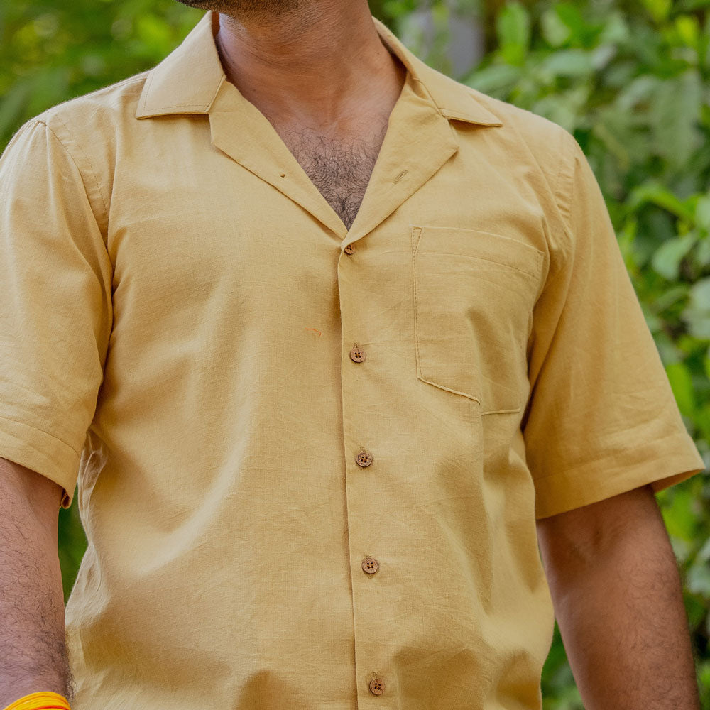 Beige Cuban Shirt