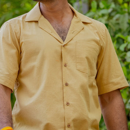 Beige Cuban Shirt