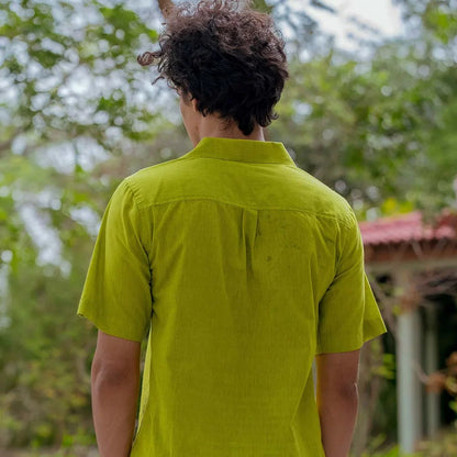 Lime Green Cuban Shirt