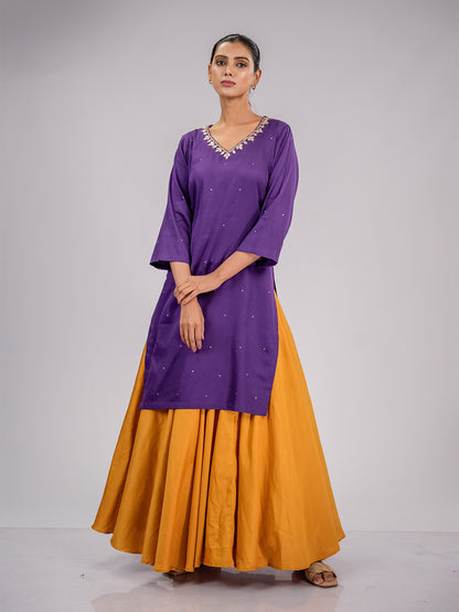 Inaayat Purple Kurta Set