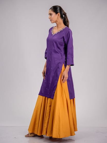 Inaayat Purple Kurta Set