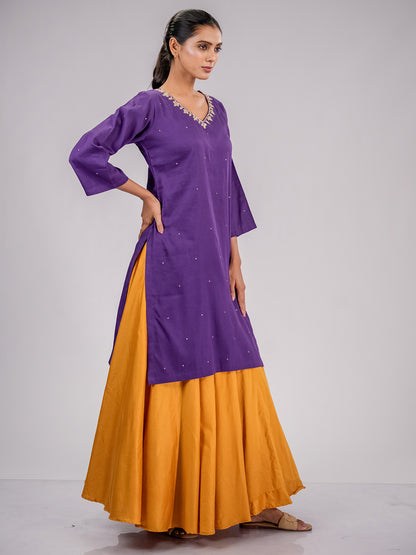 Inaayat Purple Kurta Set