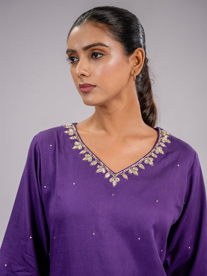 Inaayat Purple Kurta Set