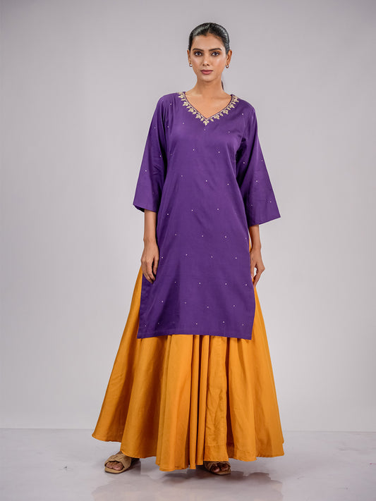 Inaayat Purple Kurta Set